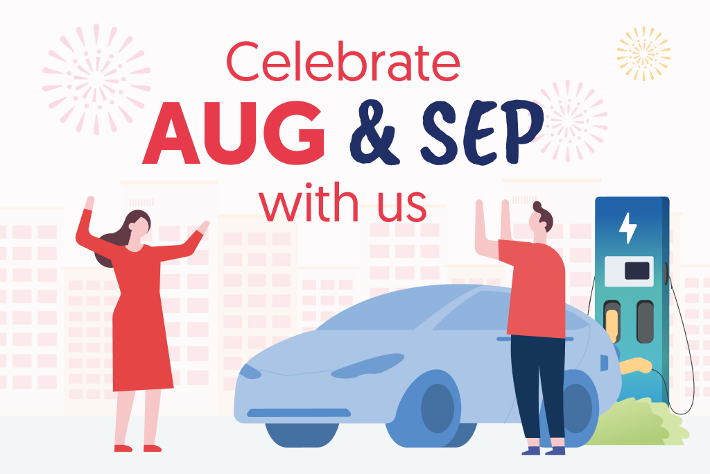 🎉Celebrate August & September with 10% off Weekday EV Charging at all our HDB sites